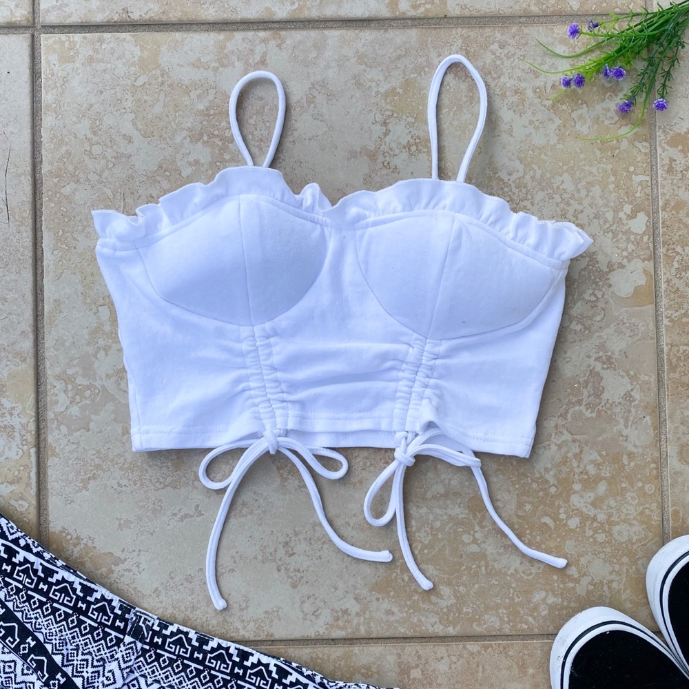 SHEIN White Cami Crop Top